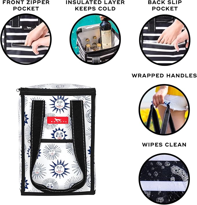 SCOUT Pleasure Chest - Soft, Lightweight, Insulated Cooler, Fits 5 Wine Bottles, Cooler for Beach, Pool, Boat, and Picnics