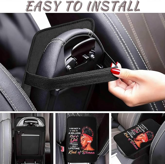 Dragonfly Vehicle Center Console Armrest Cover Pad,Dragonfly Car Accessories Soft Middle Console Cushion Pad,Auto Arm Rest Mat Decor Dragonflys Gifts for Women Men Dad for Most Vehicle SUV Truck