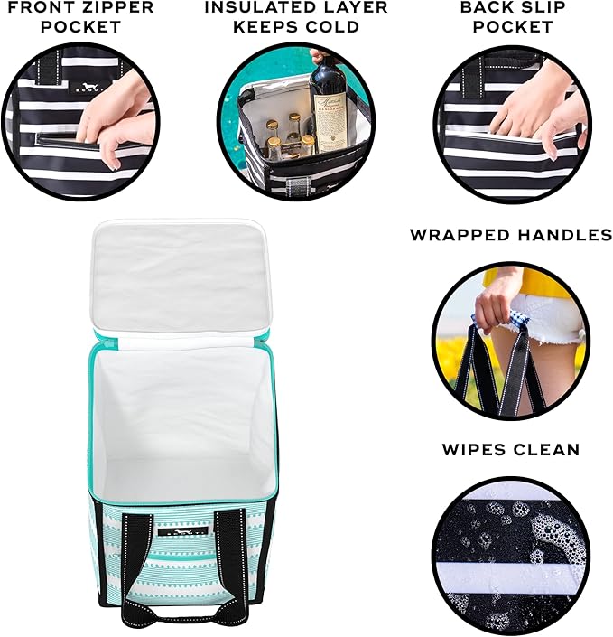 SCOUT Pleasure Chest - Soft, Lightweight, Insulated Cooler, Fits 5 Wine Bottles, Cooler for Beach, Pool, Boat, and Picnics