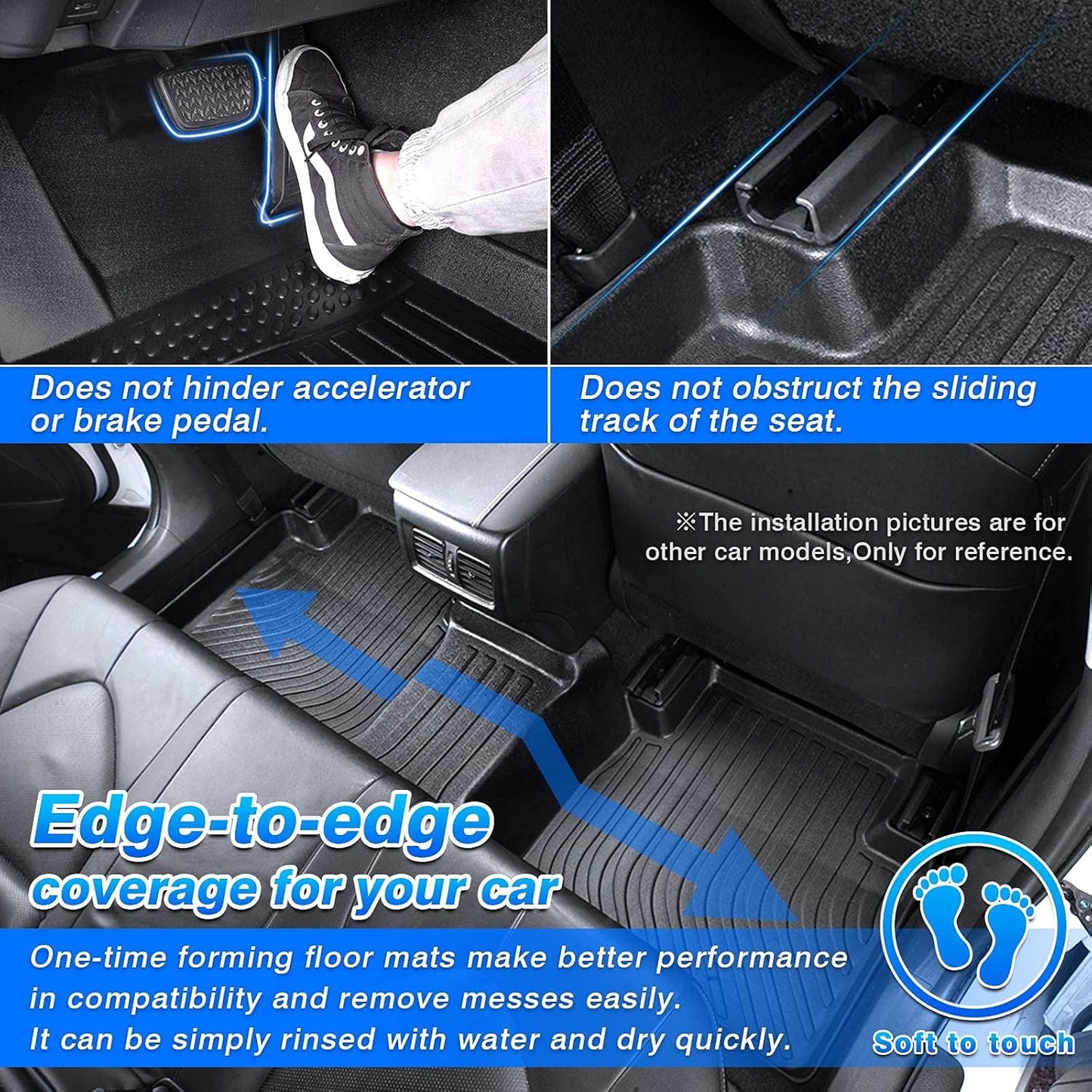 Cartist Floor Mats Fit for Audi Q5 2009-2017/2013-2017 SQ5 Accessories, All Weather Floor Liner for Q5/SQ5 Heavy Duty