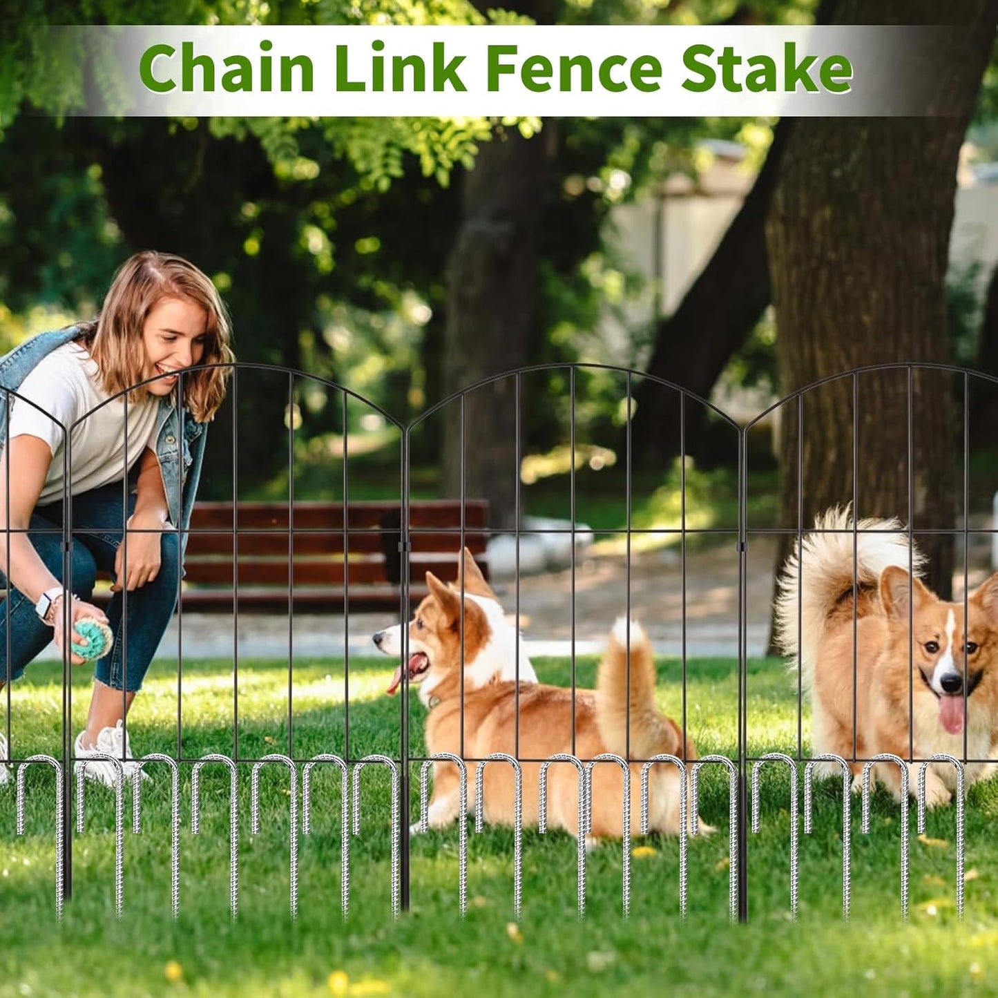 12 inch Stakes Heavy Duty 100-Pack J Hook Metal Fence Stake for Dogs Digging Tent and Outdoor Decorations Inflatables Rebar Metal Spikes for Ground