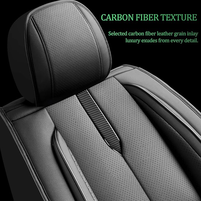 Fit Fj Cruiser Car Seat Covers for Toyota Fj Cruiser 2007-2013 2014 -Upgraded Premium Waterproof & Breathable Leather, Airbag Compatible, All-Weather Seat Cushion Protector,2 Front/Black