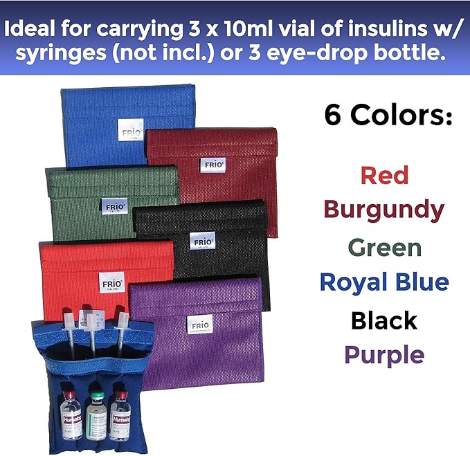 FRIO Cooling Wallet - Insulin Cooler for 45+ Hours of Stress Free On The Go - Purple - Small