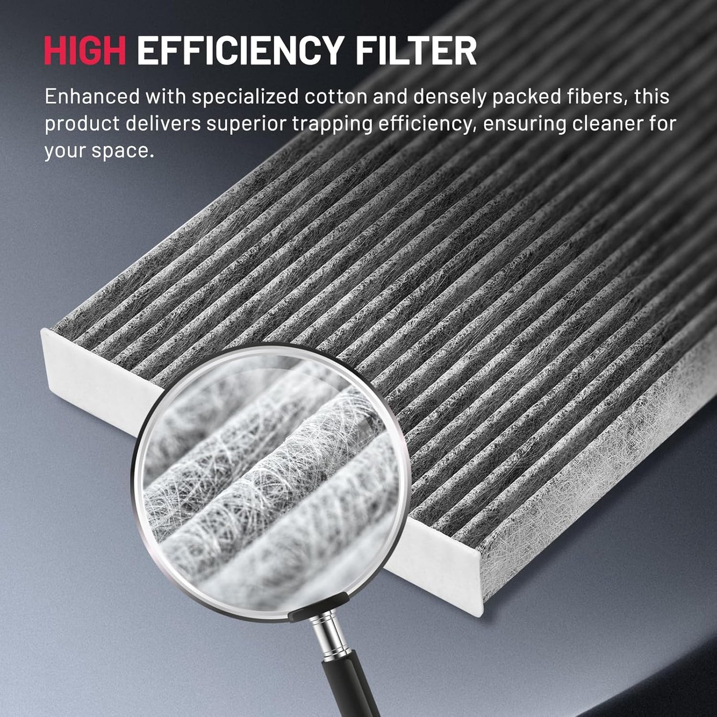 BDFHYK Cabin Air Filter with Activated Carbon Compatible with Chrysler Pacifica 2004-2008, Town & Country 2001-2007, Voyager 2000-2003, Grand Voyager 2000, Compatible with Dodge Caravan/Grand Caravan