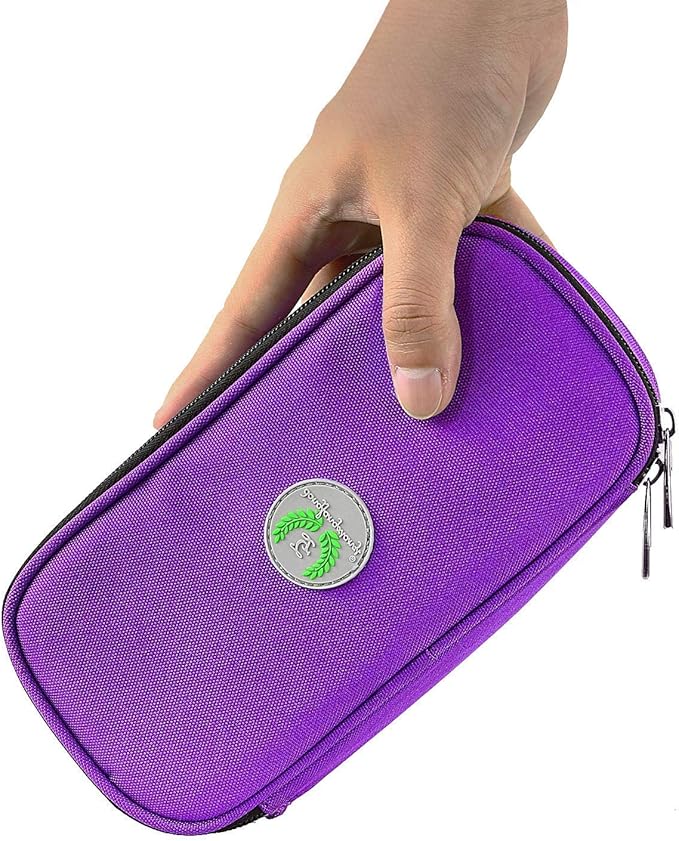 YOUSHARES Insulin Cooler Travel Case - Medication Diabetic Insulated Organizer Portable Cooling Bag for Insulin Pen and Diabetic Supplies with 2 Cooler Ice Pack