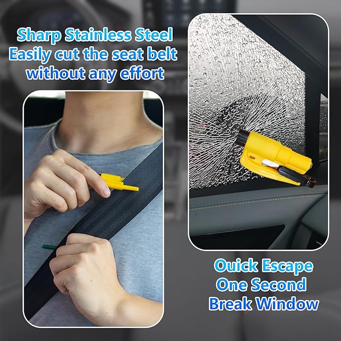 【Compatible with Chevy Colorado】 Seat Gap Filler,No Drop Seat Guard Compatible with Chevy Colorado,Drop Seat Guards for Cars(2Pcs),Emergency Keychain Car Escape Tool(2Pcs)