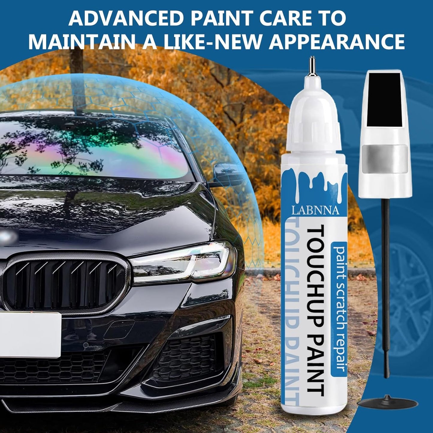 Ruby Flare Pearl(3T3) Touch Up Paint for Toyota-Exact Match 2 in 1 touchup Paint Pen for Chips and Nicks Repair Car Paint Scratch Repair Kit