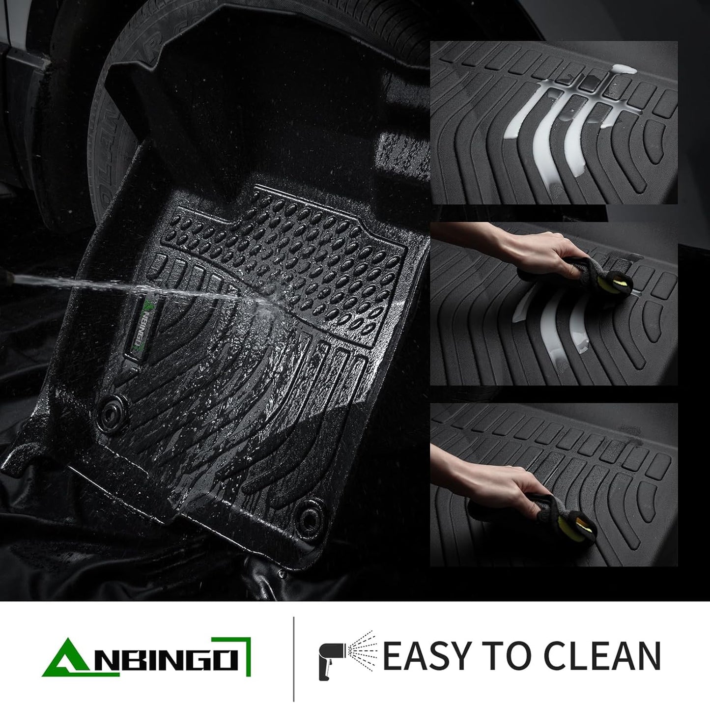 Floor Mats Custom for Subaru Crosstrek 2024 2025 & Subaru Impreza 2024 2025 All Weather Protection TPE Waterproof Non-Slip Car Floor Liners 1st & 2nd Row Set Accessories Black