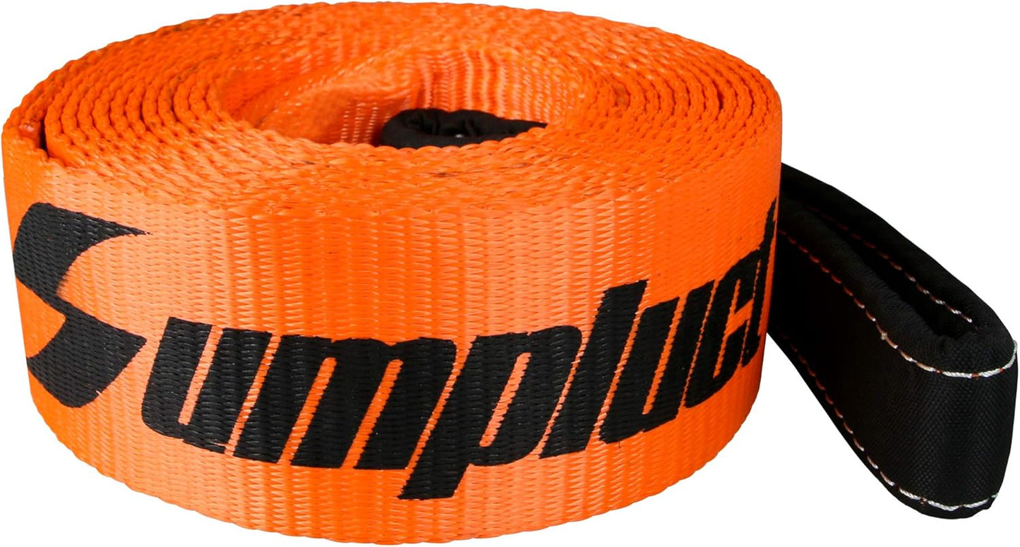Recovery Tow Strap 3in X 30ft Heavy Duty 30,000 lbs Break Strength, Use for Emergency Towing Rope, Tree Saver, Winch Extension, Triple Reinforced Loops, Protective Sleeves,Car Accessories