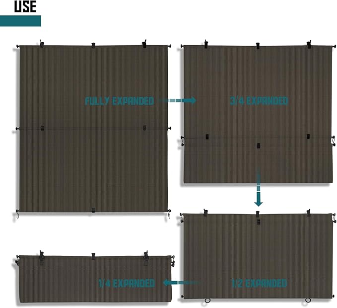 Bynbbur 7'W x 12.5'H Outdoor Patio Shades Foldable Roller Blinds, 220 GSM Sun Shade Roll Up Porch Screens Exterior Shade Cloth for Deck Pergola Backyard, Brown