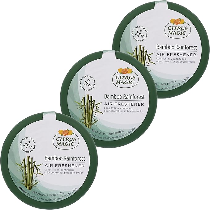 Citrus Magic Solid Air Freshener, Pack of 3, Bamboo Rainforest
