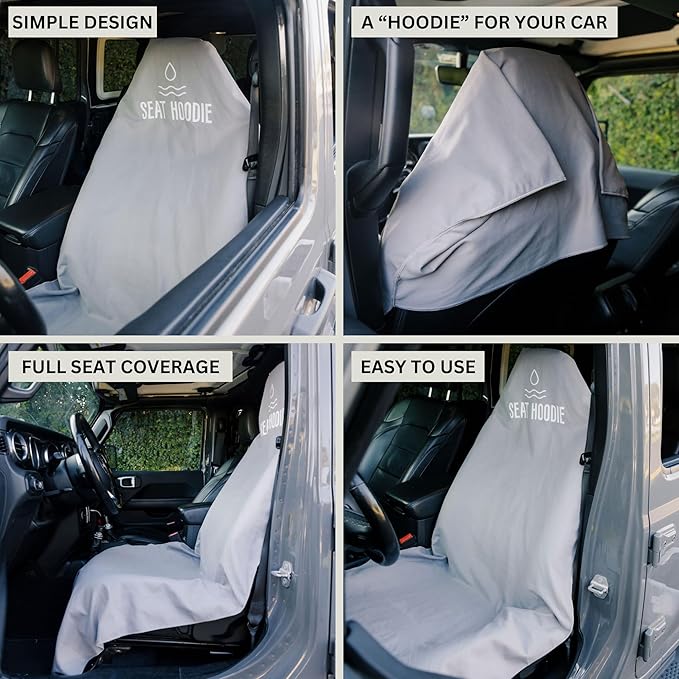 Car Seat Towel | Premium Microfiber Towel Seat Covers for Cars | Universal Fit & Machine Washable | Portable Car Seat Towel Cover After Gym, Yoga, Beach Navy