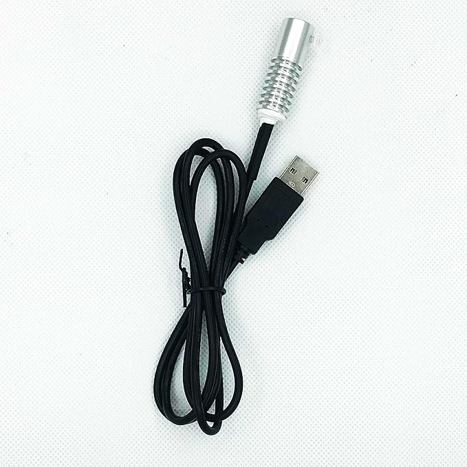 Side Glow Fiber Optic USB Light Source Illuminator Fiber lamp Light Source Guide Fiber LED Light Source 5V Fiber Small Light Source(automatic color change, 5mm)