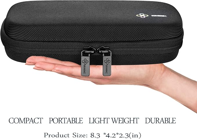 SHBC Insulin Cooler Travel Case for Diabetic Organize Medication Insulated Cooling Bag with 2 Ice Packs Black