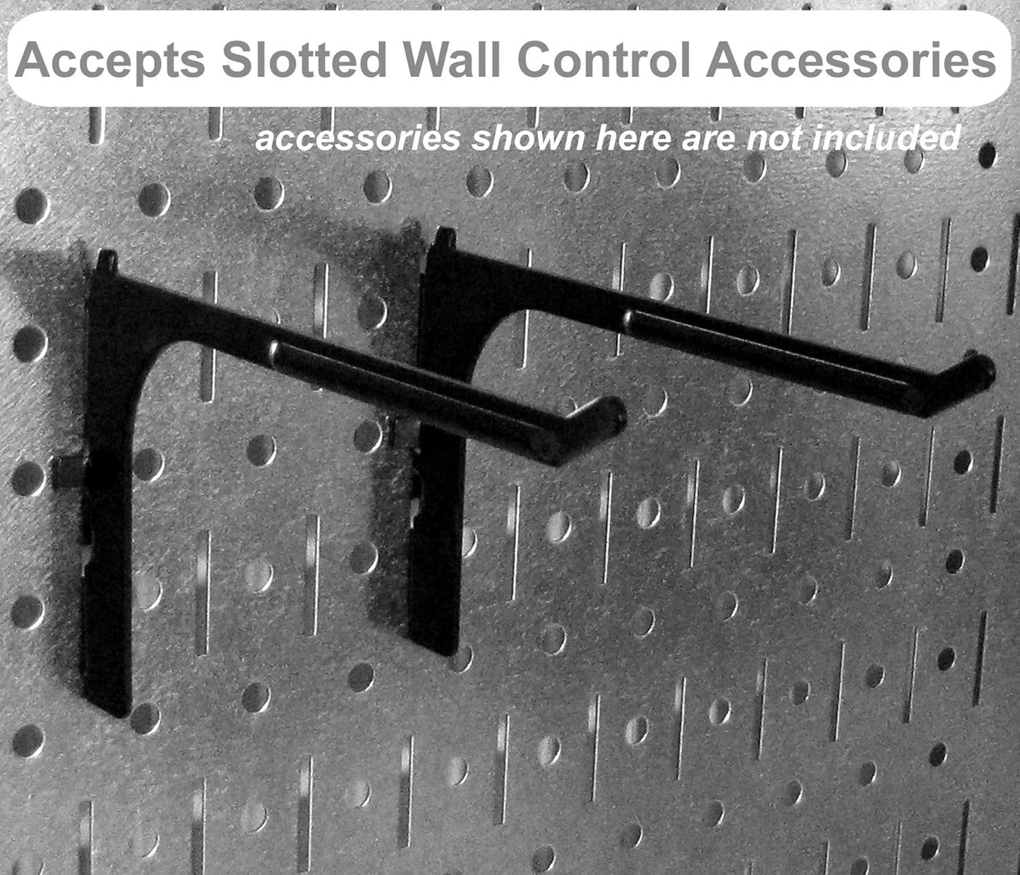 Wall Control 30WRK400GVR 4-Feet Metal Pegboard Standard Tool Storage Kit with Galvanized Toolboard and Red Accessories