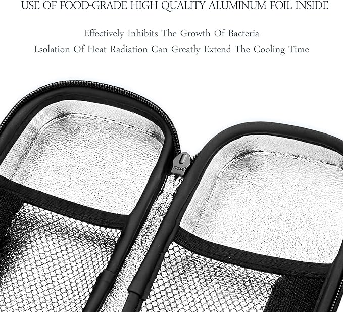 SHBC Insulin Cooler Travel Case for Diabetic Organize Medication Insulated Cooling Bag with 2 Ice Packs Blue…