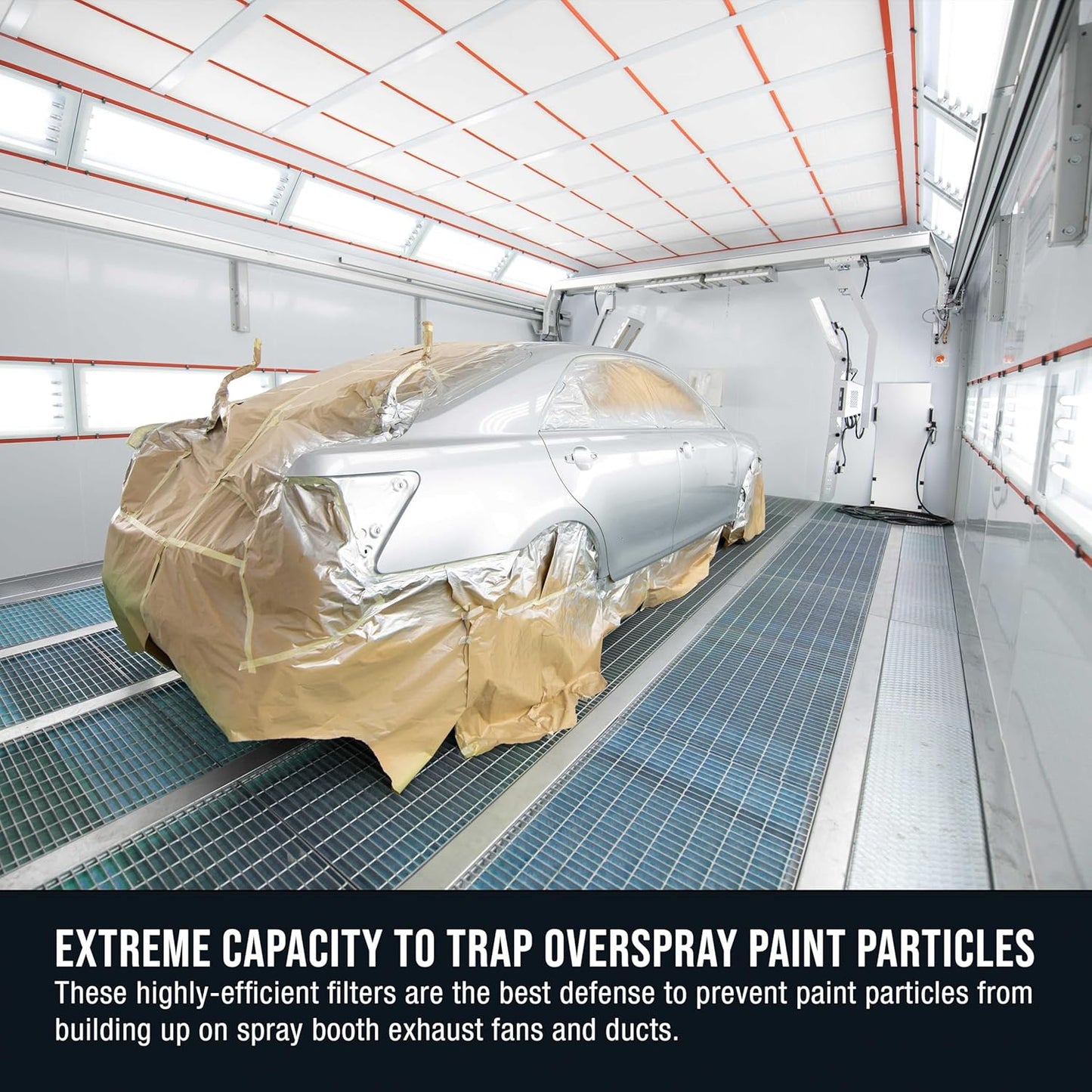 Master Elite Premium Paint Spray Booth Exhaust Filter Roll, 20.5" x 300' - 18 Gram Heavy-Duty Fiberglass Paint Arrestor - Captures Traps Overspray Paint Particles in Auto Car Autobody Refinish Booths