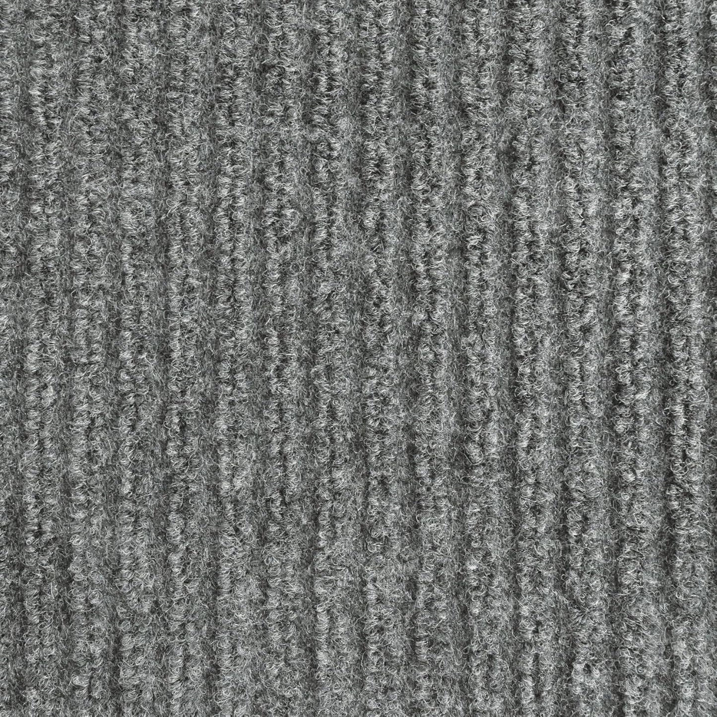 iCustomRug Spartan Weather Warrior Duty Indoor/Outdoor Utility Ribbed in 3ft,4ft,6ft Widths 70 Custom Sizes with Natural Non-Slip Rubber Backing 4'X64' in Grey