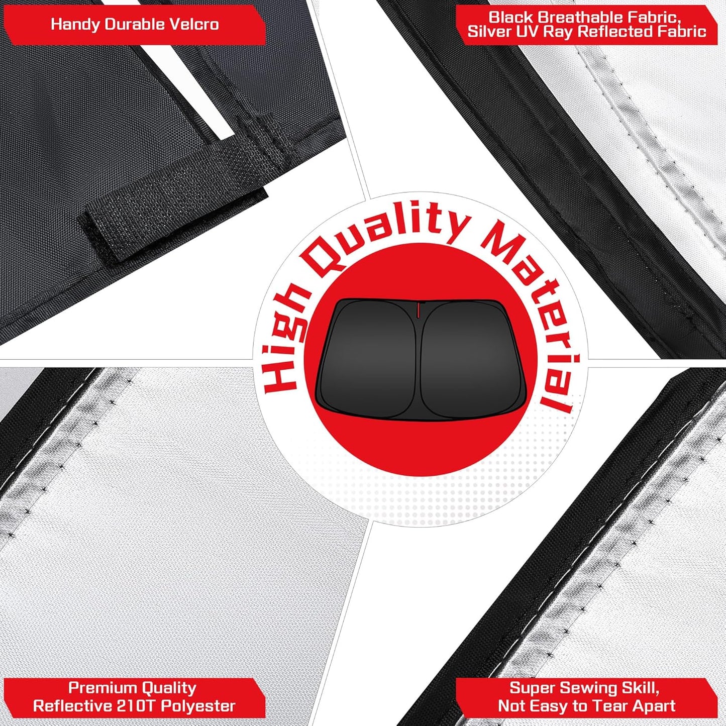 ARISMOTOR Windshield Sun Shade for Toyota Prius/Prius Prime Hatchback 2023-2025, Custom Fit Foldable Front Window Sunshade Sun Visor Protector, Block UV Rays Keep Your Car Cooler