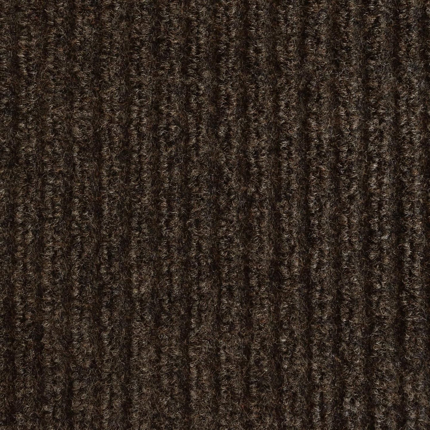 iCustomRug Spartan Weather Warrior Indoor/Outdoor Utility Ribbed Carpet Runner with Non-Slip Thermoplastic Rubber Backing, 3ft X 68ft in Brown