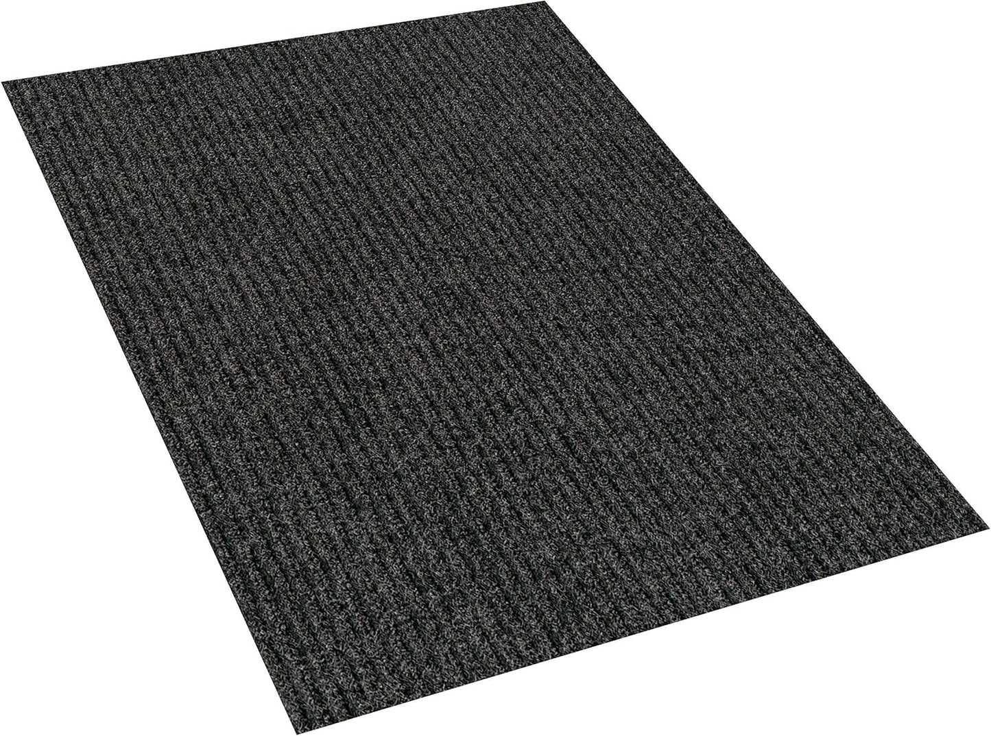 KOECKRITZ Heavy Duty Durable All Weather Indoor/Outdoor Non Slip Entrance Mat Rugs and Runners for Office Business Building Home Garage Front Door - 2' x 12' Charcoal