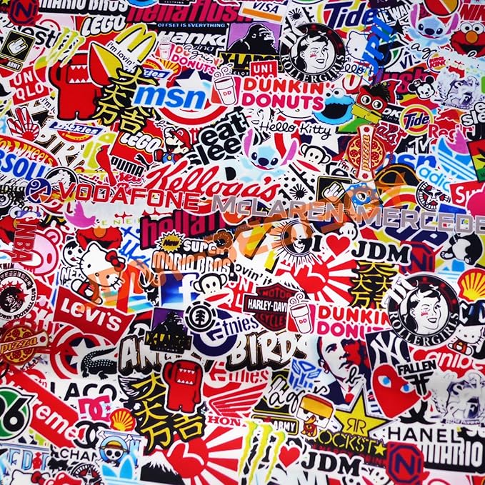 Free Tool Kit EZAUTOWRAP ES Bomber Hellaflush Anime Cartoon Car Vinyl Wrap Sticker Decal Air Release - 60"X72" (5FT X 6FT)